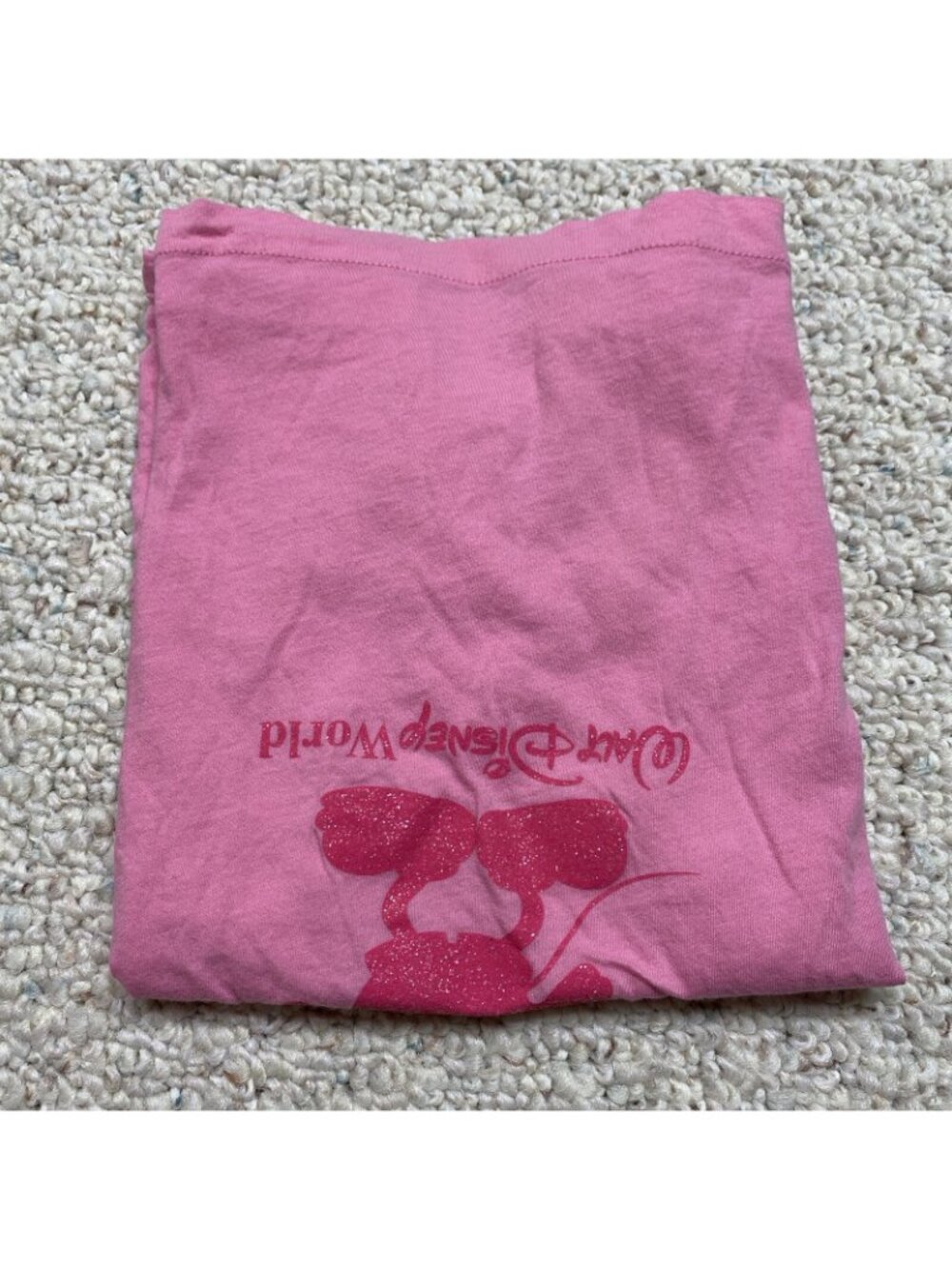 Walt Disney World Pink Mickey Graphic Tee Short Sleeve sz S Crew Neck Casual - Picture 9 of 10